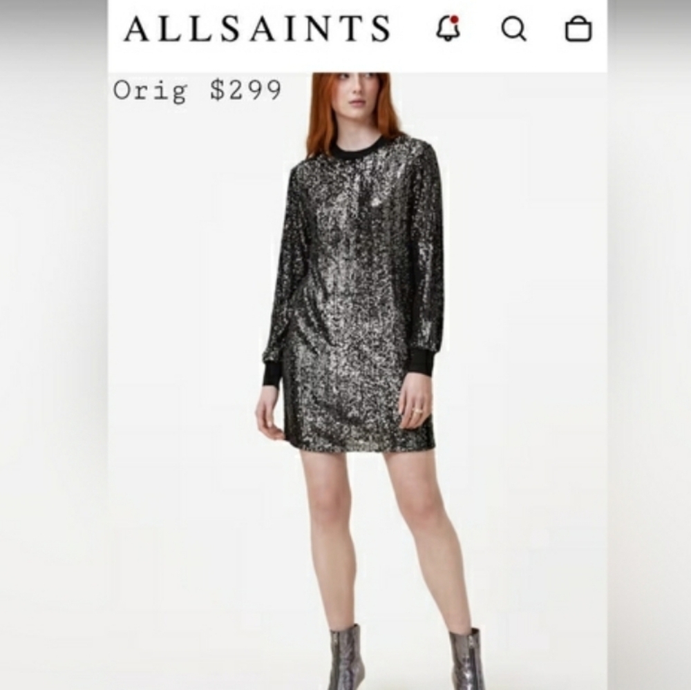 All Saints Sequin Dress - Picture 2 of 11